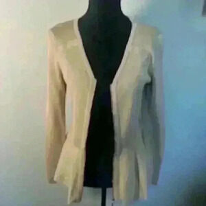 Thalia Sodi Gold Full‎ Zip Sweater